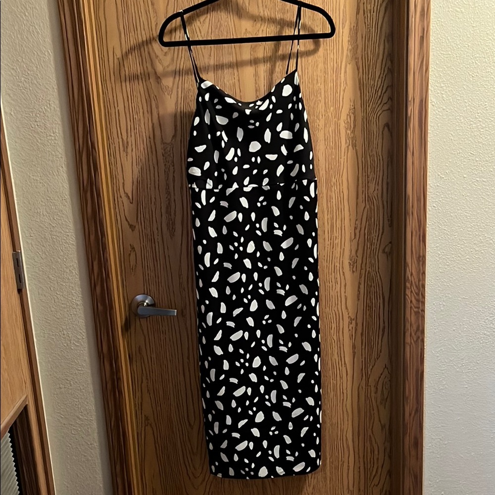 Black and White Slip Dress